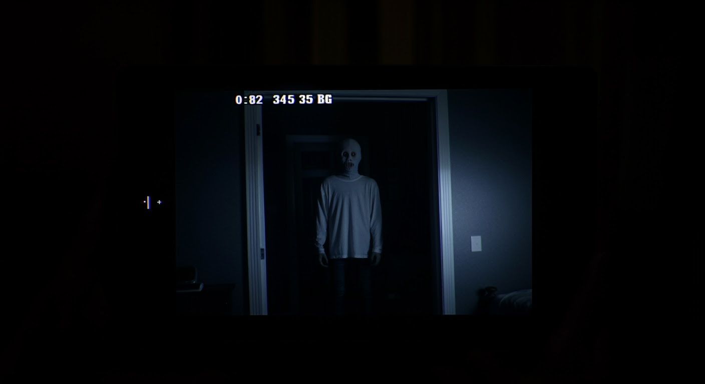 Eerie Figure in Dark Bedroom: Analogue Horror