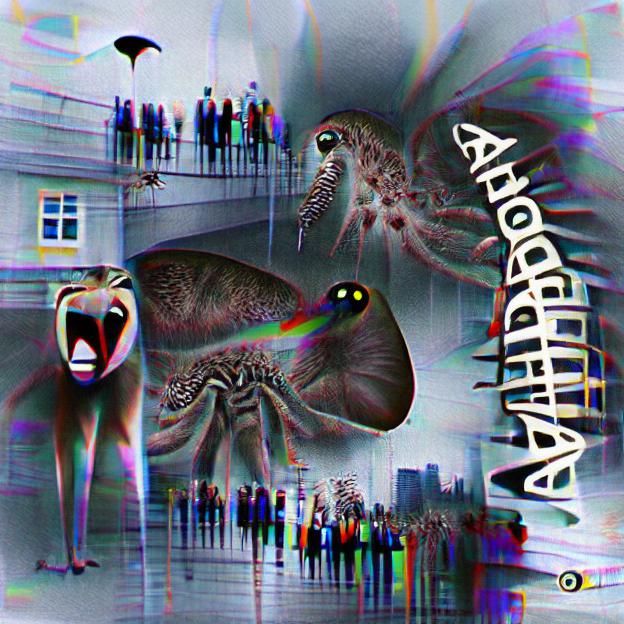 Humorous Duck Fear Cartoon Illustration