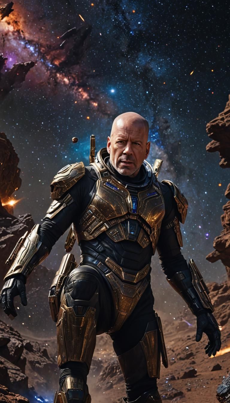 Bruce Willis as Sabalom Glitz in 8k