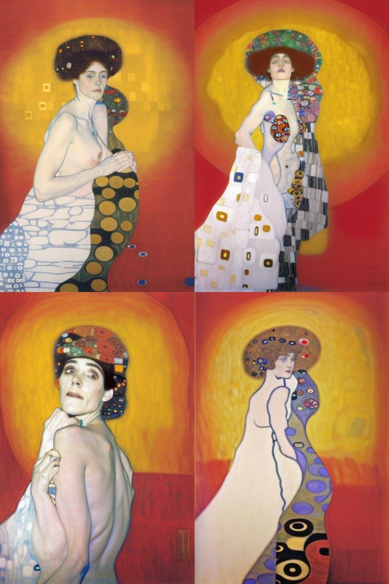 AI Generated Gustav Klimt Inspired Image