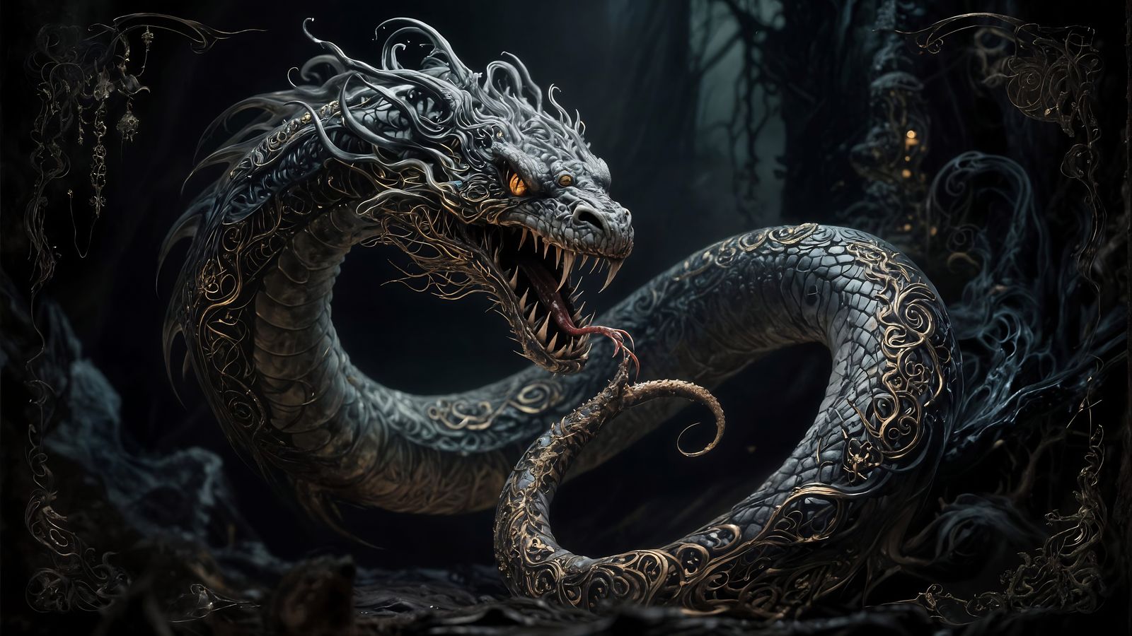 Ouroboros: Hyper-Realistic Digital Illustration