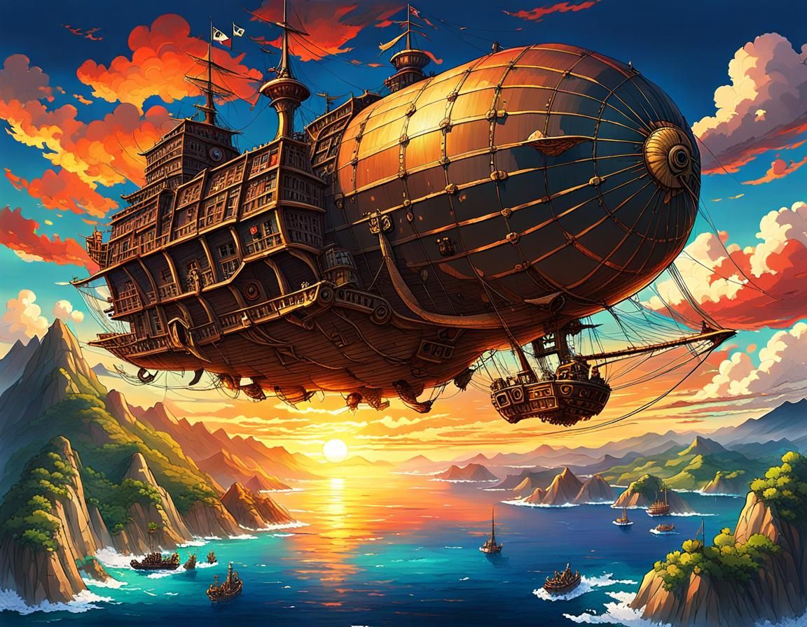 Airship - anime