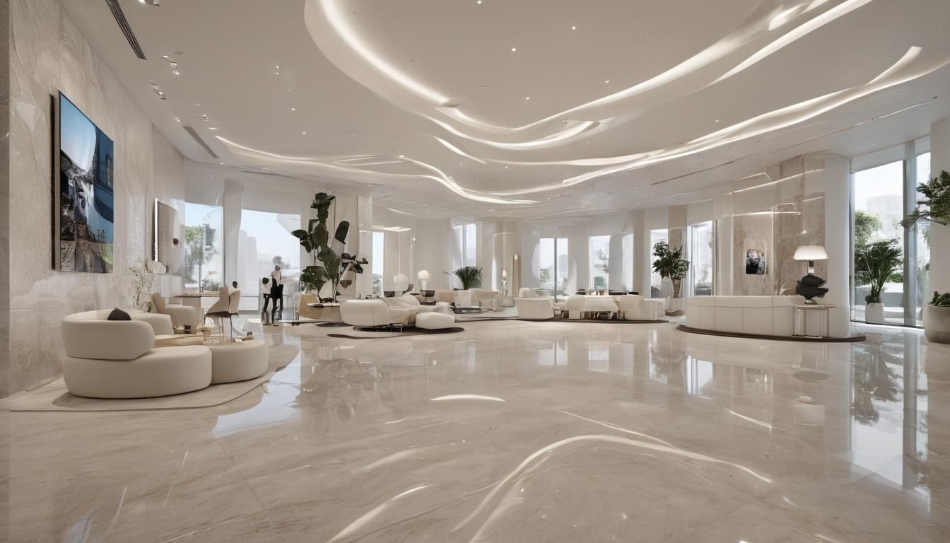 Futuristic Real Estate Center Inspired by Zaha Hadid