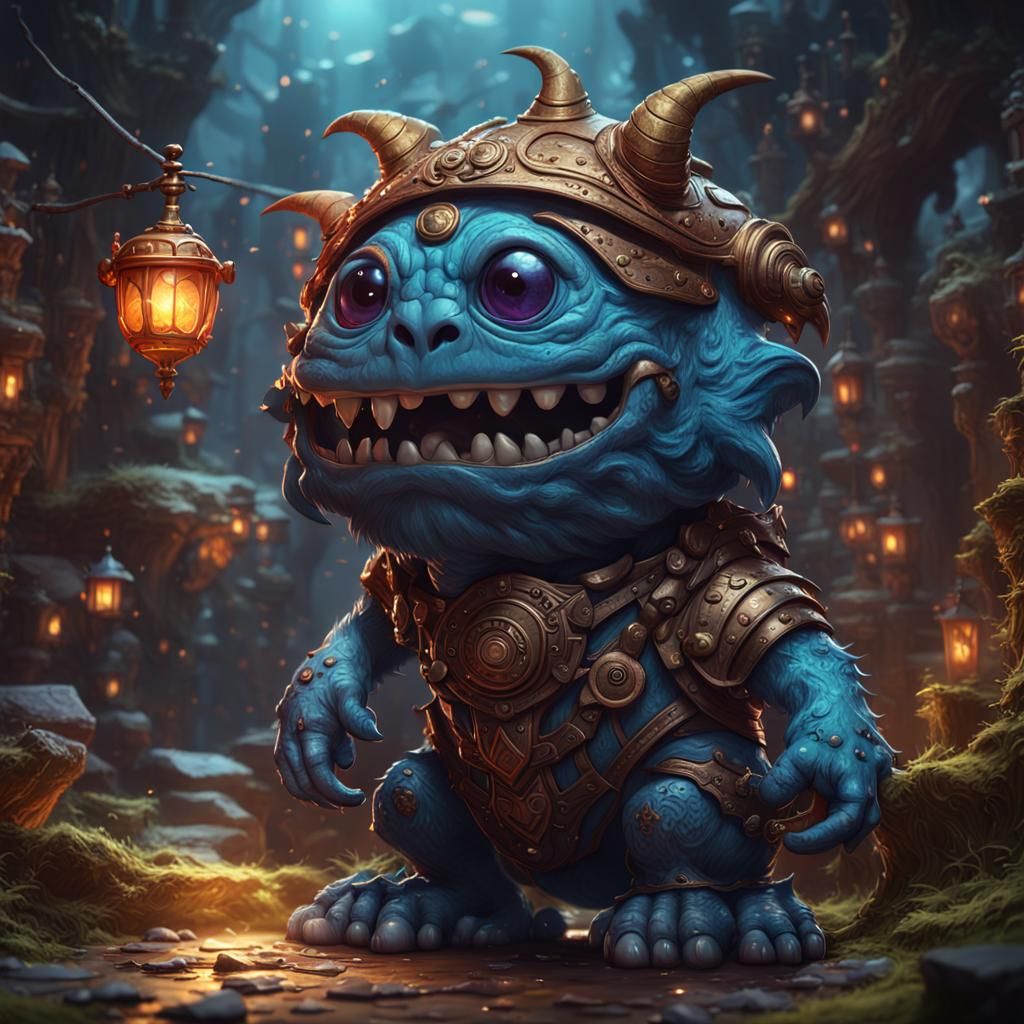 Cute Monster Dark Fantasy Concept Art