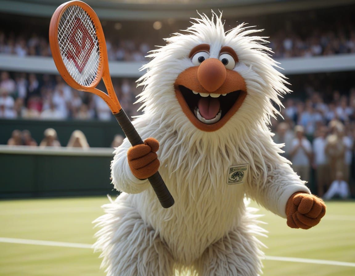 Wombles Play Tennis at Wimbledon in Slow Motion