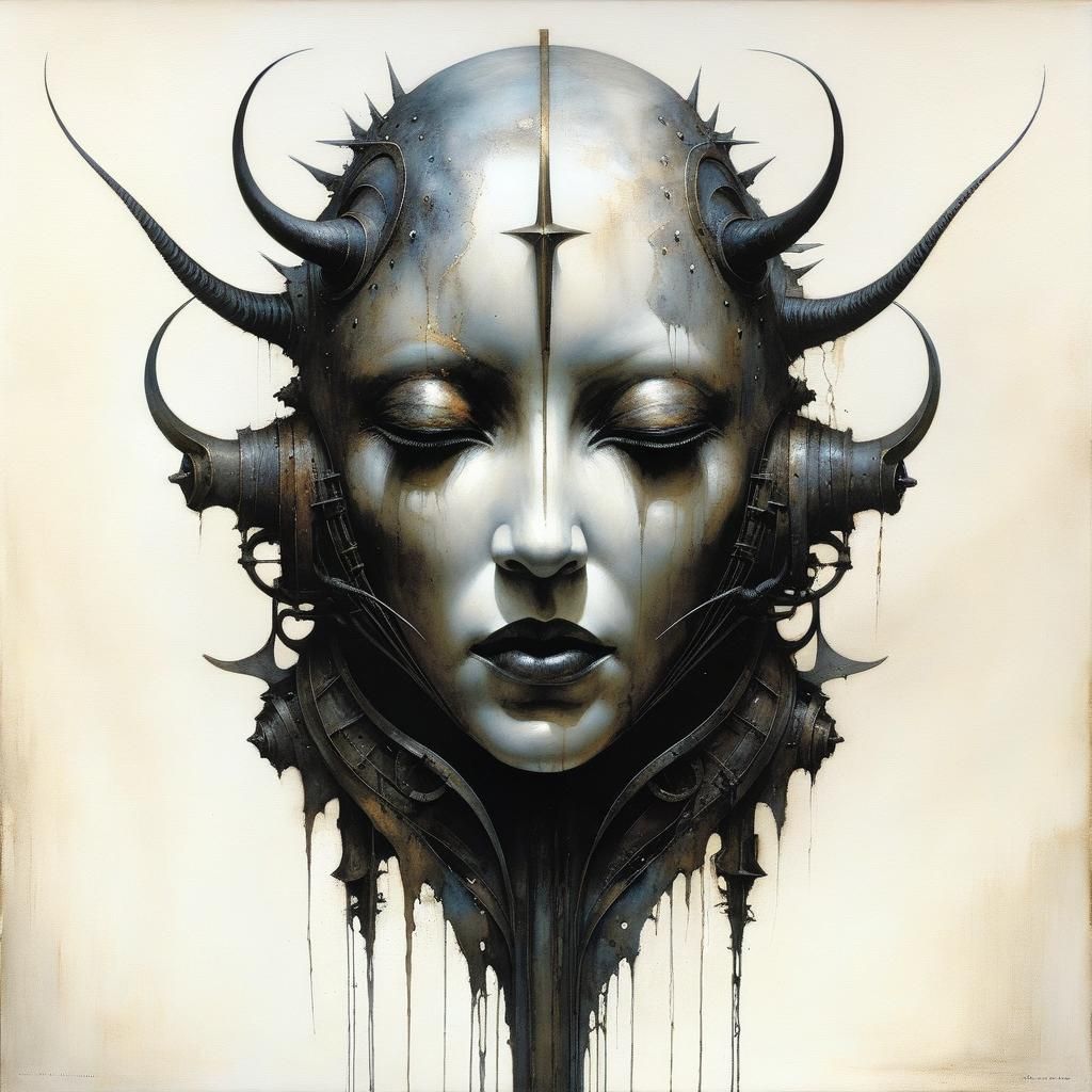 Tormented Soul Bound: A Dark Surrealist Image