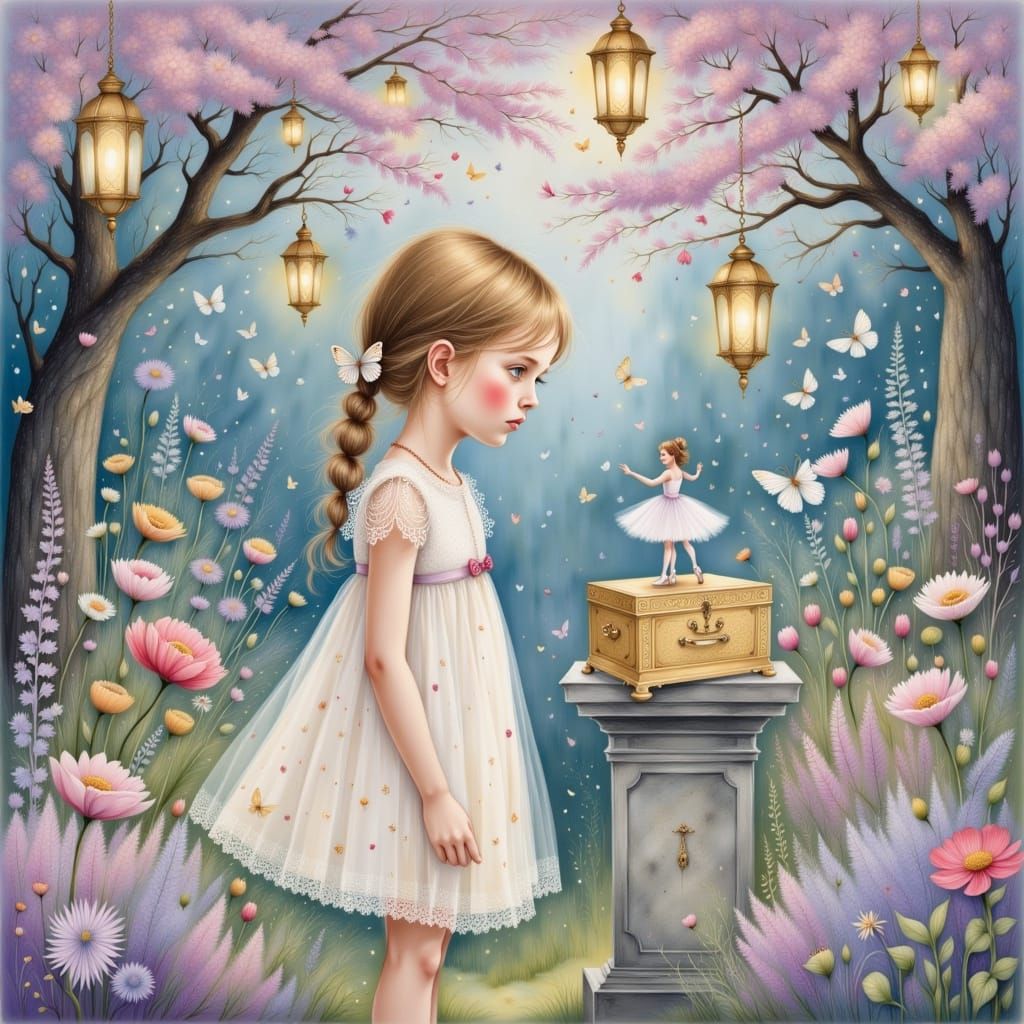 Let the world rush. She stayed with the music and wonder