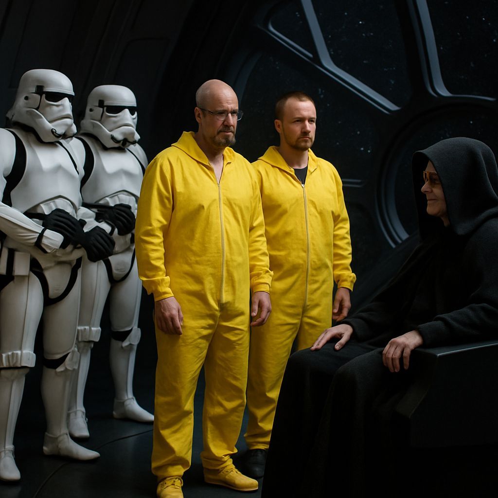 Stormtroopers Presenting Walter White and Jesse Pinkman
