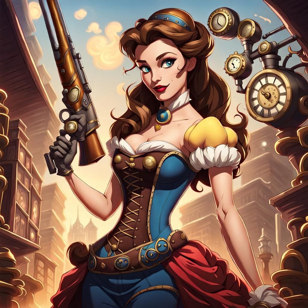 Steampunk Belle with Beast Skin
