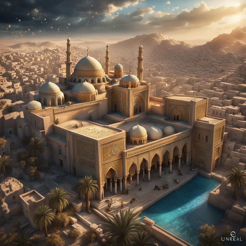 Fantastical Tunisia in Detailed Matte Painting