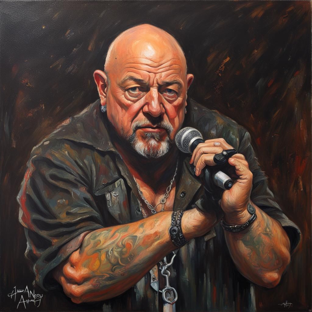 Paul Di'Anno: Oil Painting by James Gurney