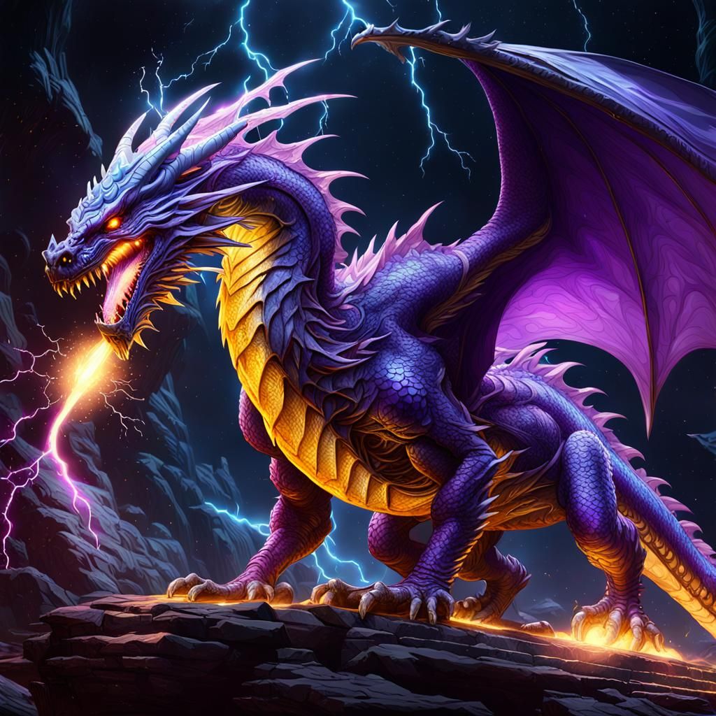 Rebirth of a Purple Lightning Space Dragon
