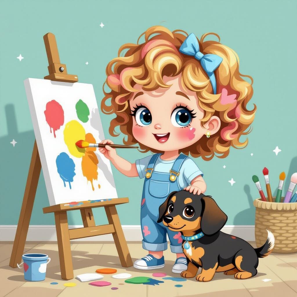 The Painter, Storybook illustration