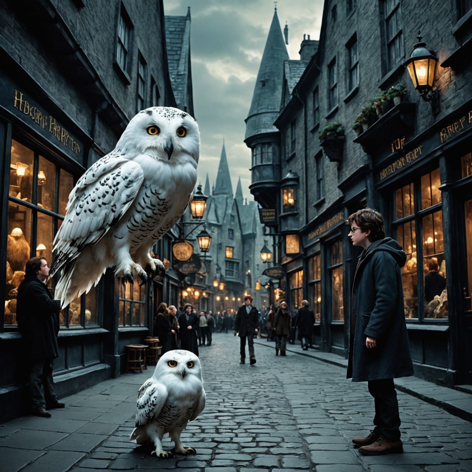 Harry Potter meeting Hedwig the Snow owl for the first time ...