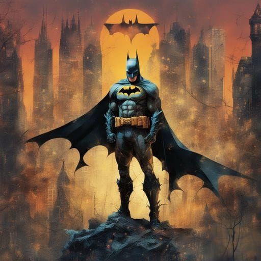 Stylized Batman Illustration