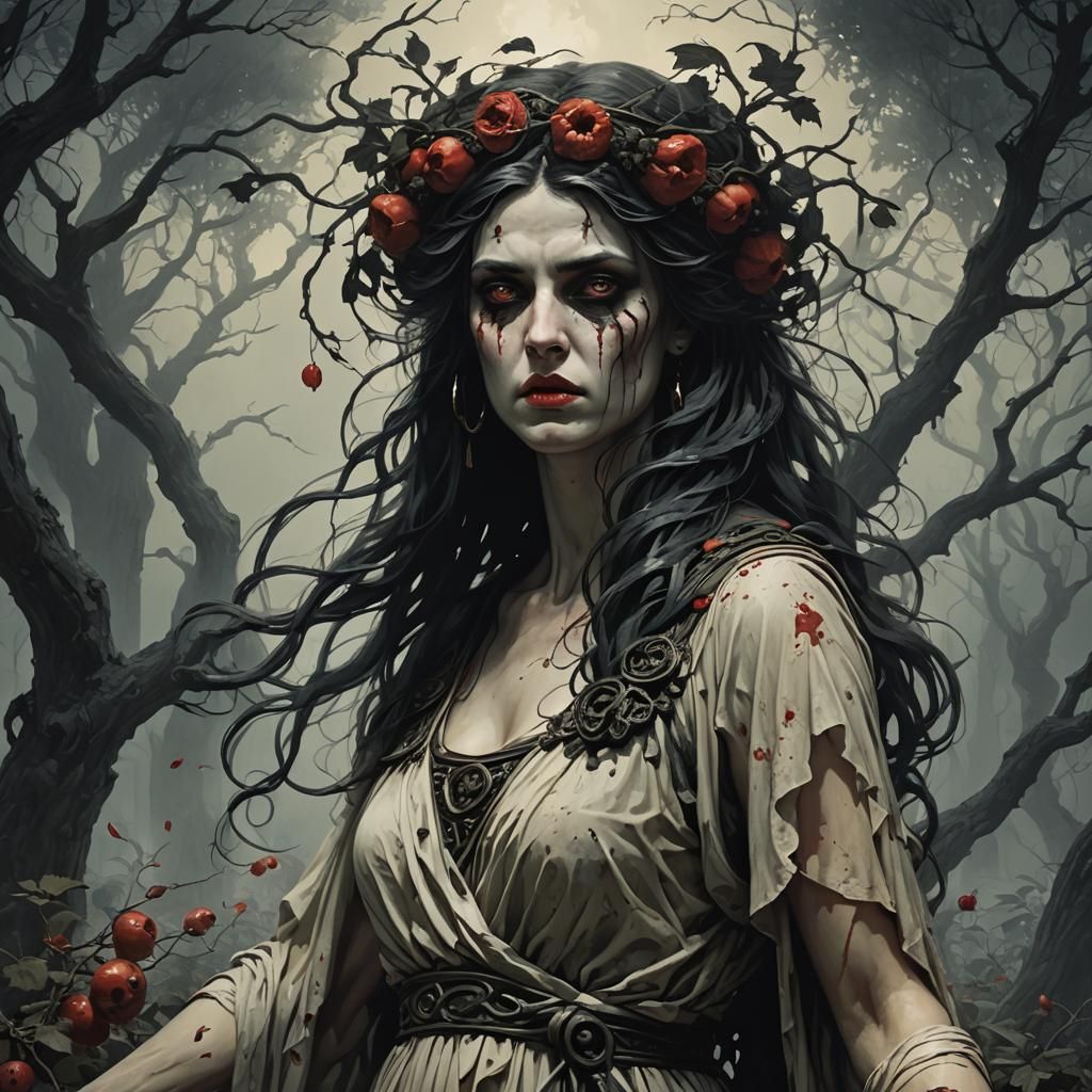 Sinister Gothic Persephone Portrait