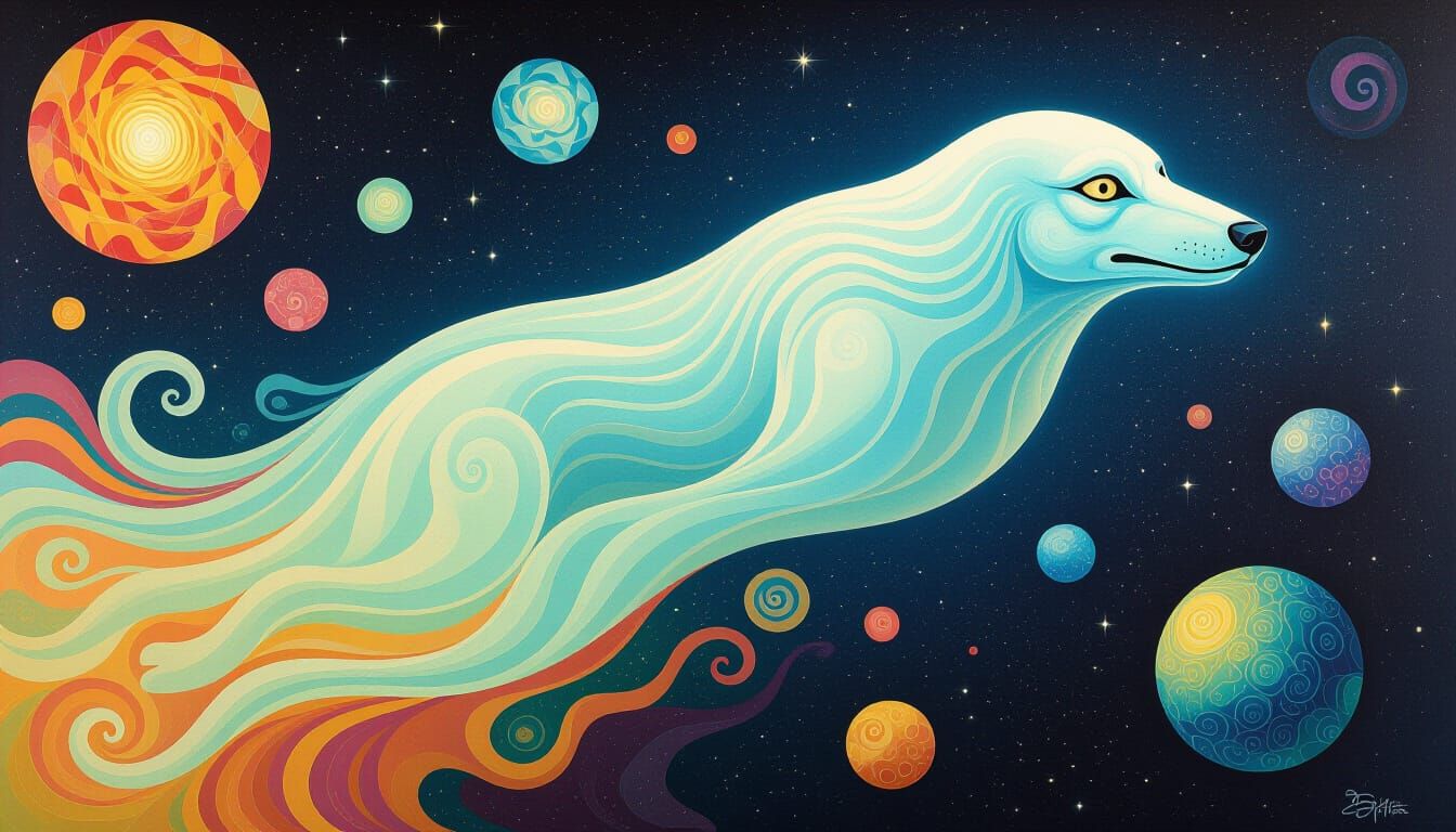 Ghost Dog in Space as Psychedelic Art