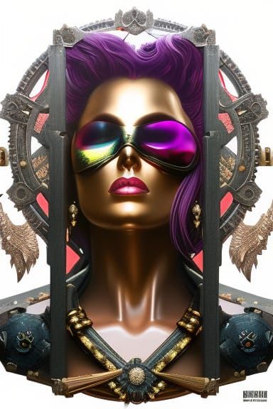 Skull Portrait in Hyperdetailed Digital Art Style