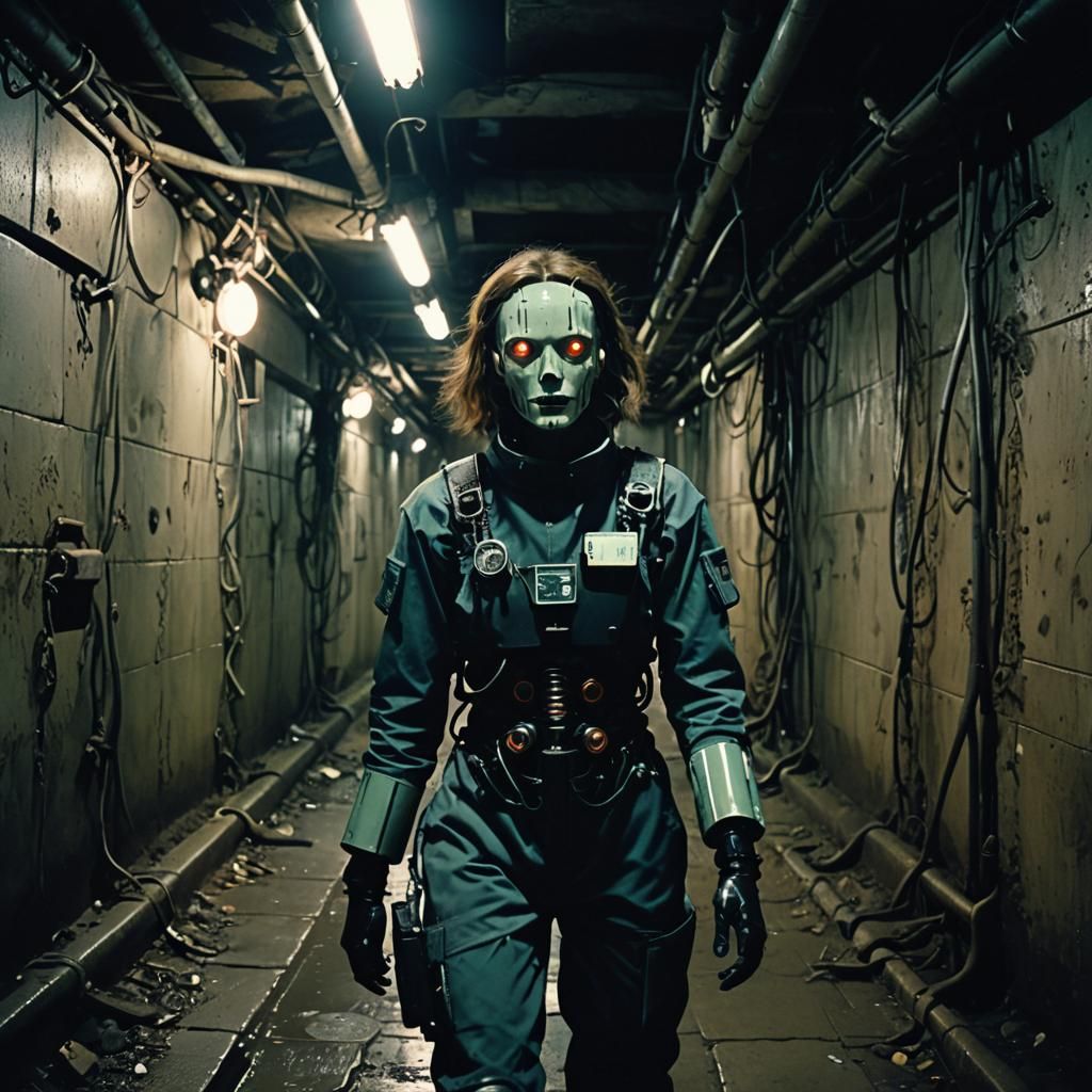 Cybernetic Woman in Subterranean Tunnels: Analog Horror