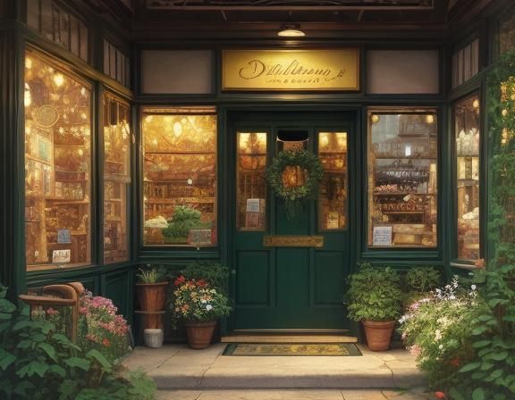 Golden Hour Idyll in Soft Oil Painting Style