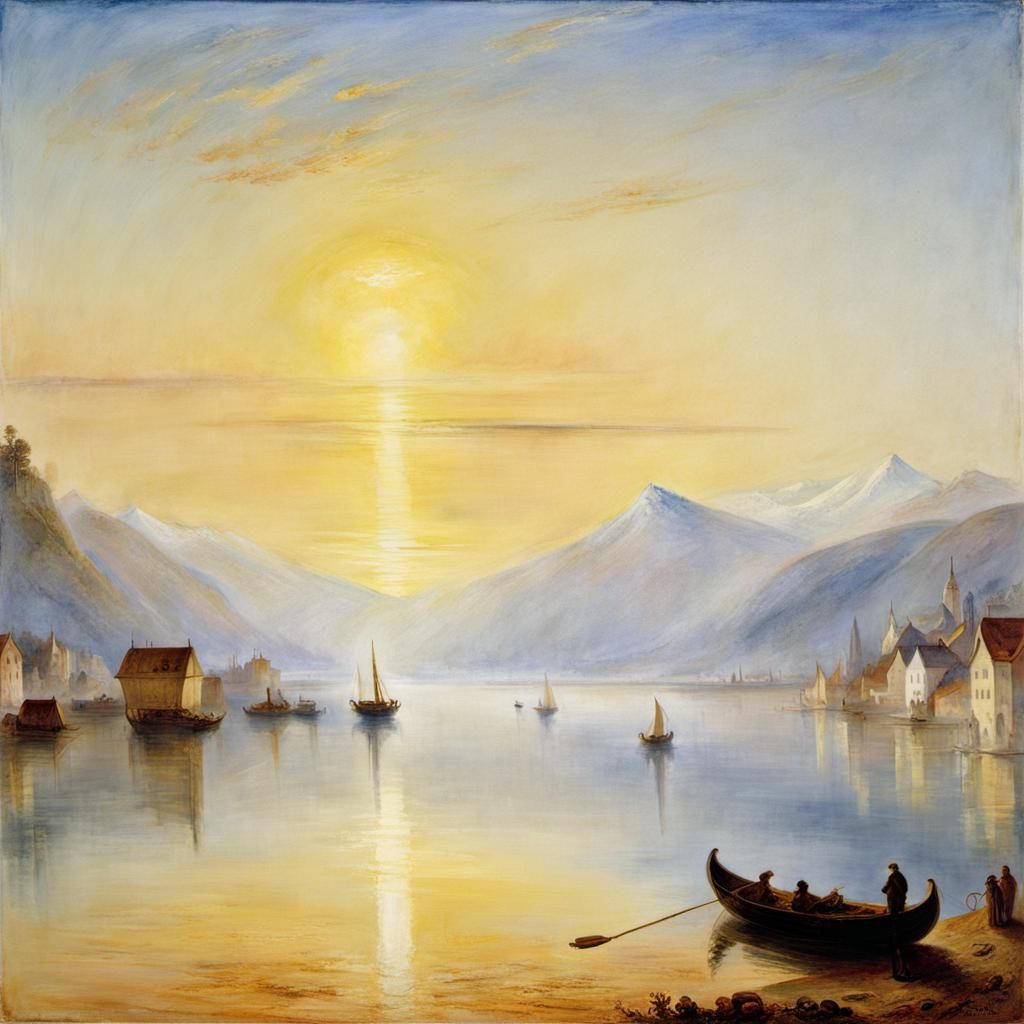 Lake Zug: Early Morning in Romantic Style