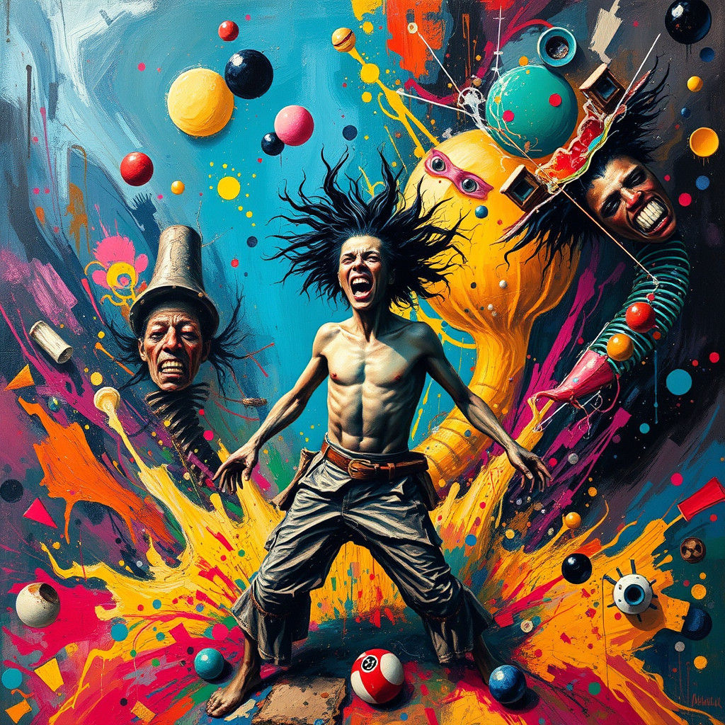 Untamed Spirit in Surrealist Abstract Expressionism