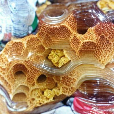 Golden Honeycomb Close-up