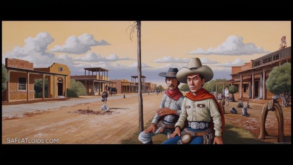 Mexican Outlaws in Western Town, Gritty Realism