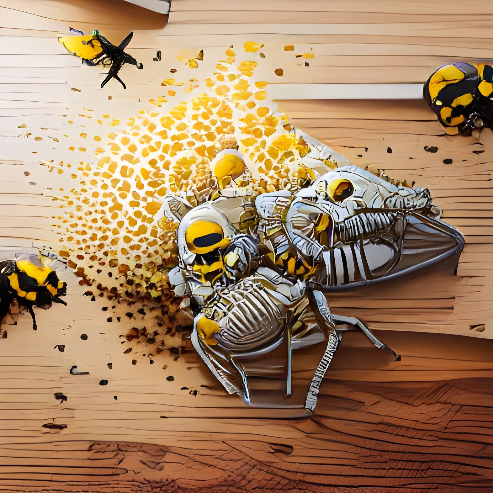 Deadly Bees: Pop Art Illustration
