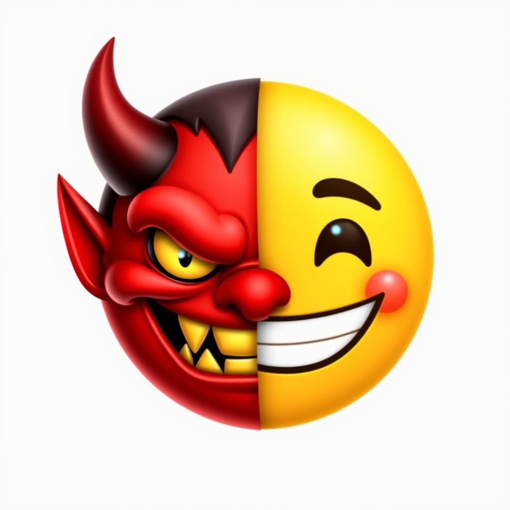 Dual emoji 😀​😈