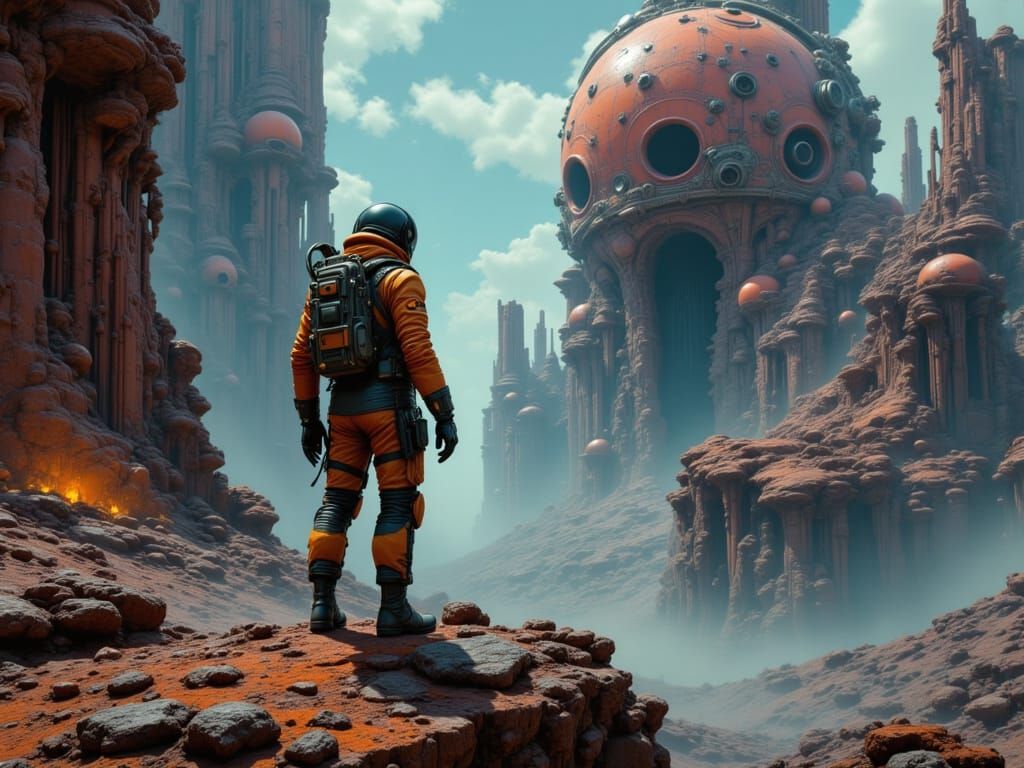 Space Explorer Portrait on Forbidden Planet