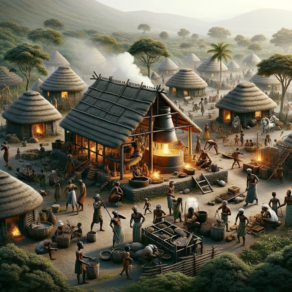 Bantu Smelter in a Medieval Village