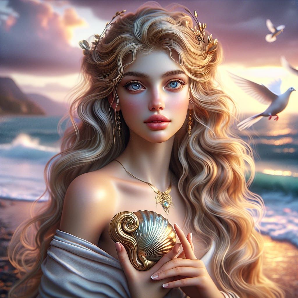 Aphrodite: Goddess of Love in Photorealistic Detail