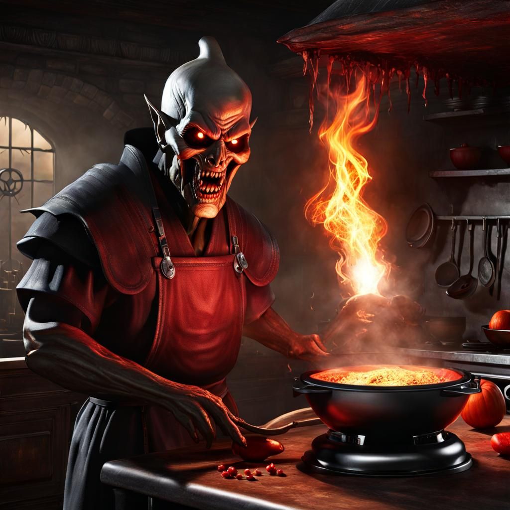 Demonic Blender: A Horror Scene