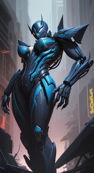 Arcee as Venom: Hyperrealistic Sci-Fi Comic Art