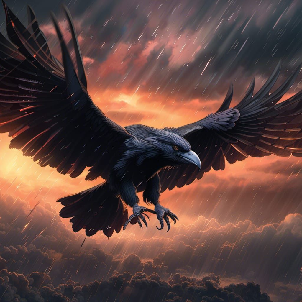 Odin's Ravens Soaring: A Dark Fantasy Masterpiece