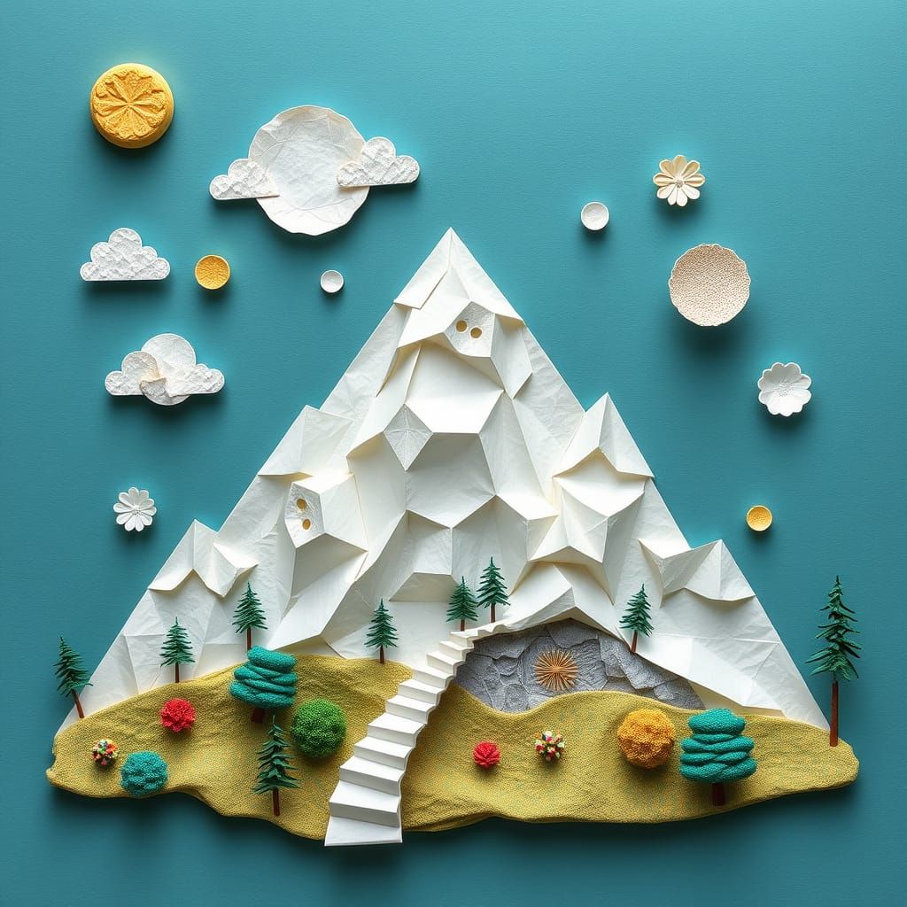 Imaginative 3D Paper Art Collage
