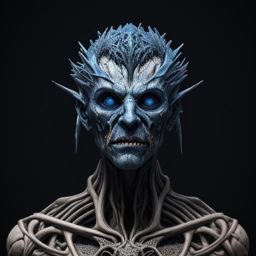 Biomechanical Surrealism: Man with Broken Mask