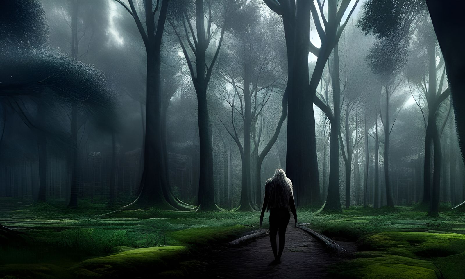 Brave Warrior in Forest of Lost Souls