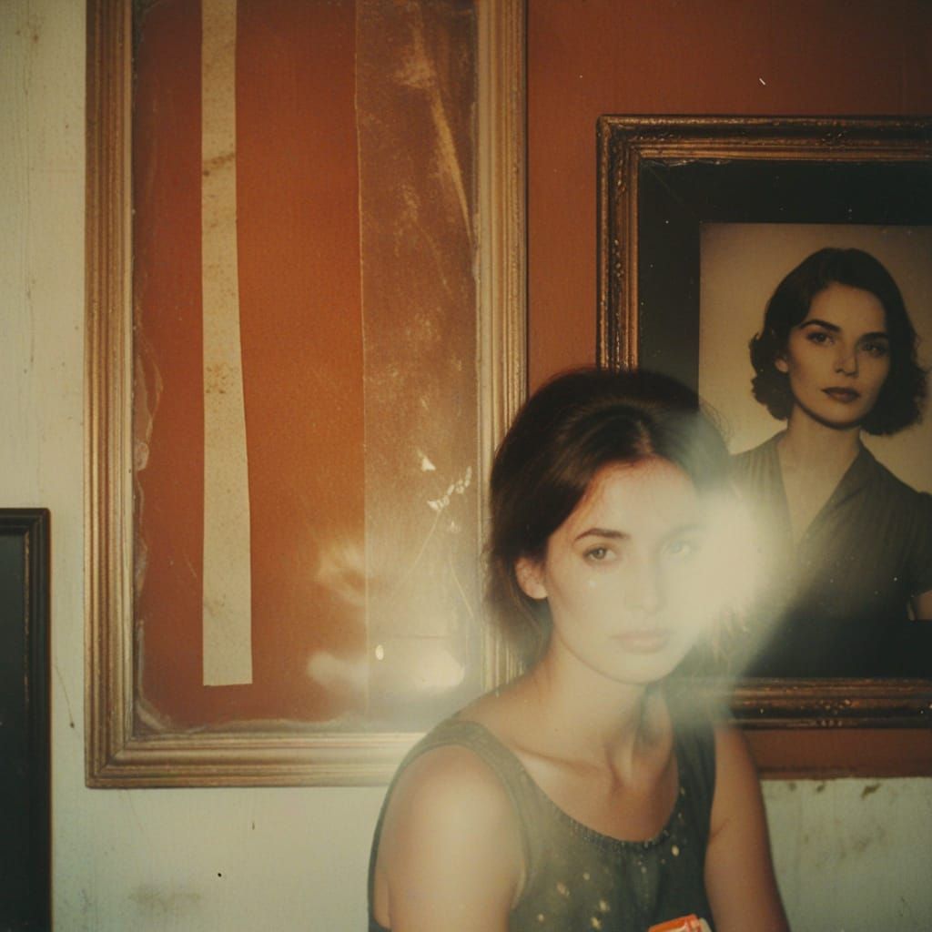 Moody Portrait Collage in Warm Golden Light