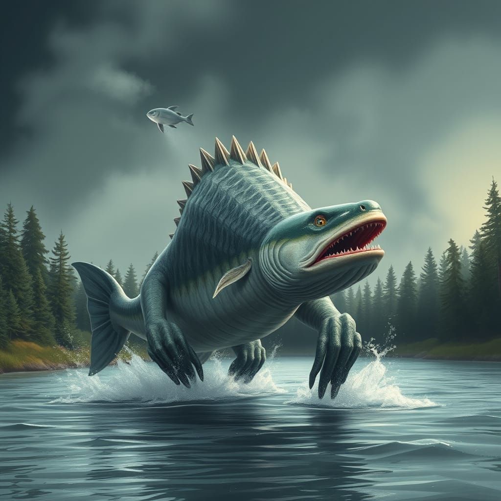 An AI's Impression of the White River Monster