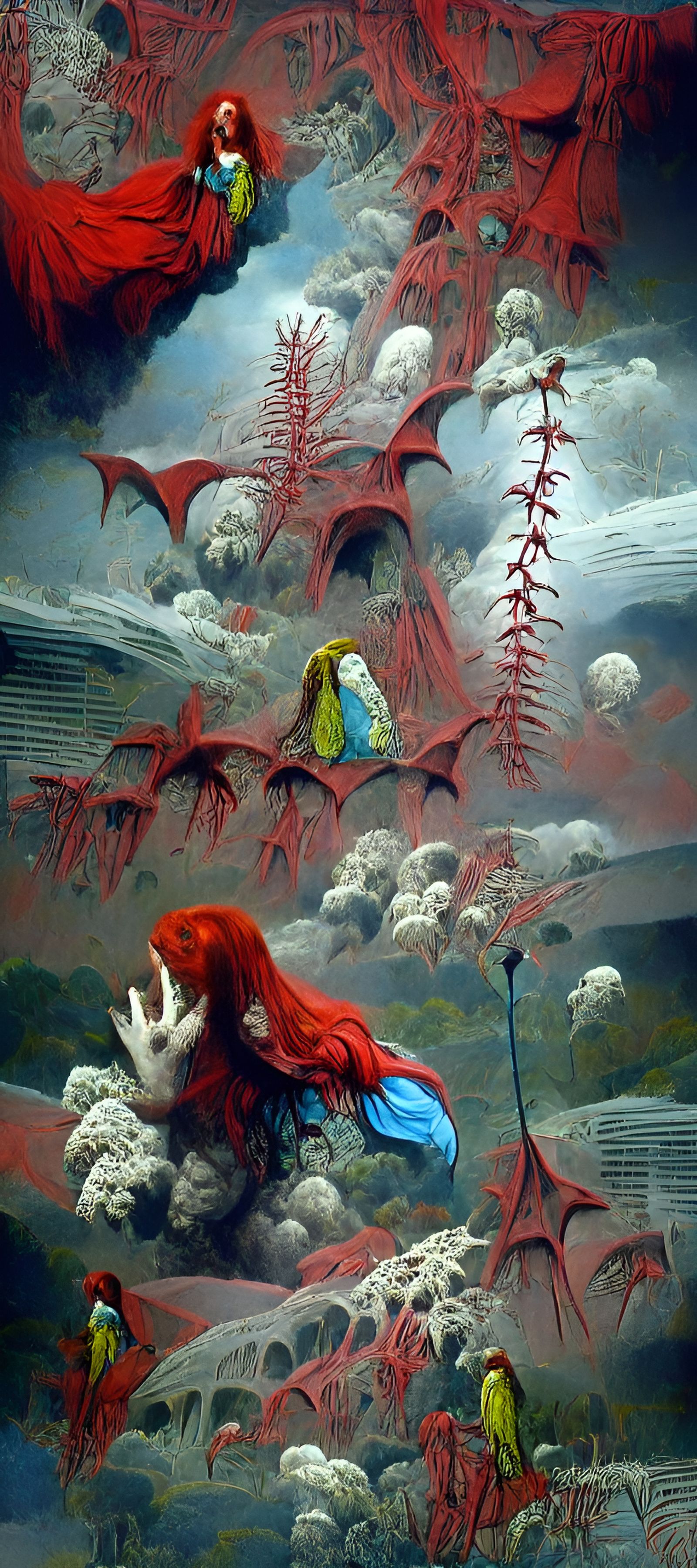 Post-Apocalyptic Diamond Spitter in Sci-Fi Brutalism