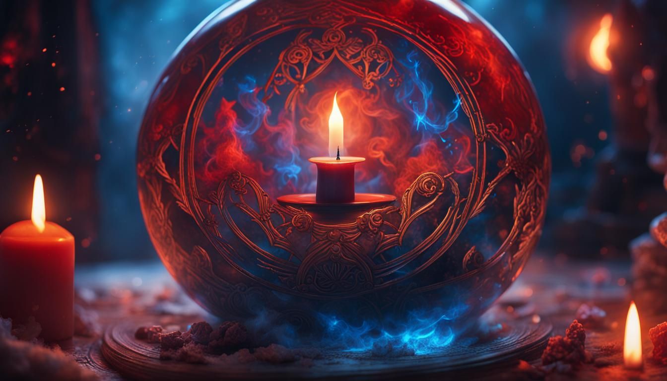 Tarot Card of Happiness in Witch Style