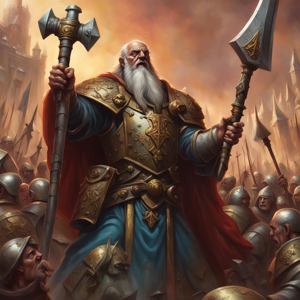 Zealot Inspires Holy Crusade: Hyperrealistic Concept Art