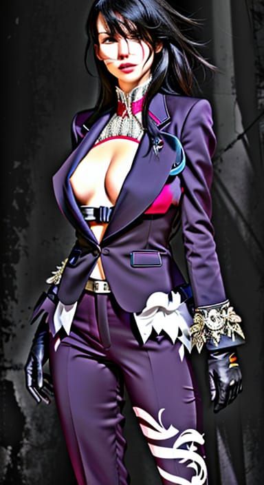 Elegant Woman in Sepia Tone Studio Portrait