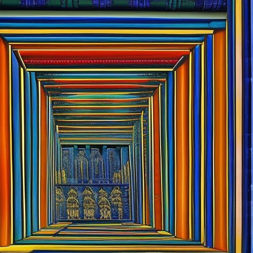 Egyptian Pharaoh's Tomb Interior in Hyperrealism