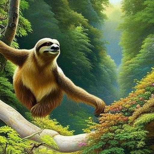 #Sloth, Thomas Kinkade, golden ratio