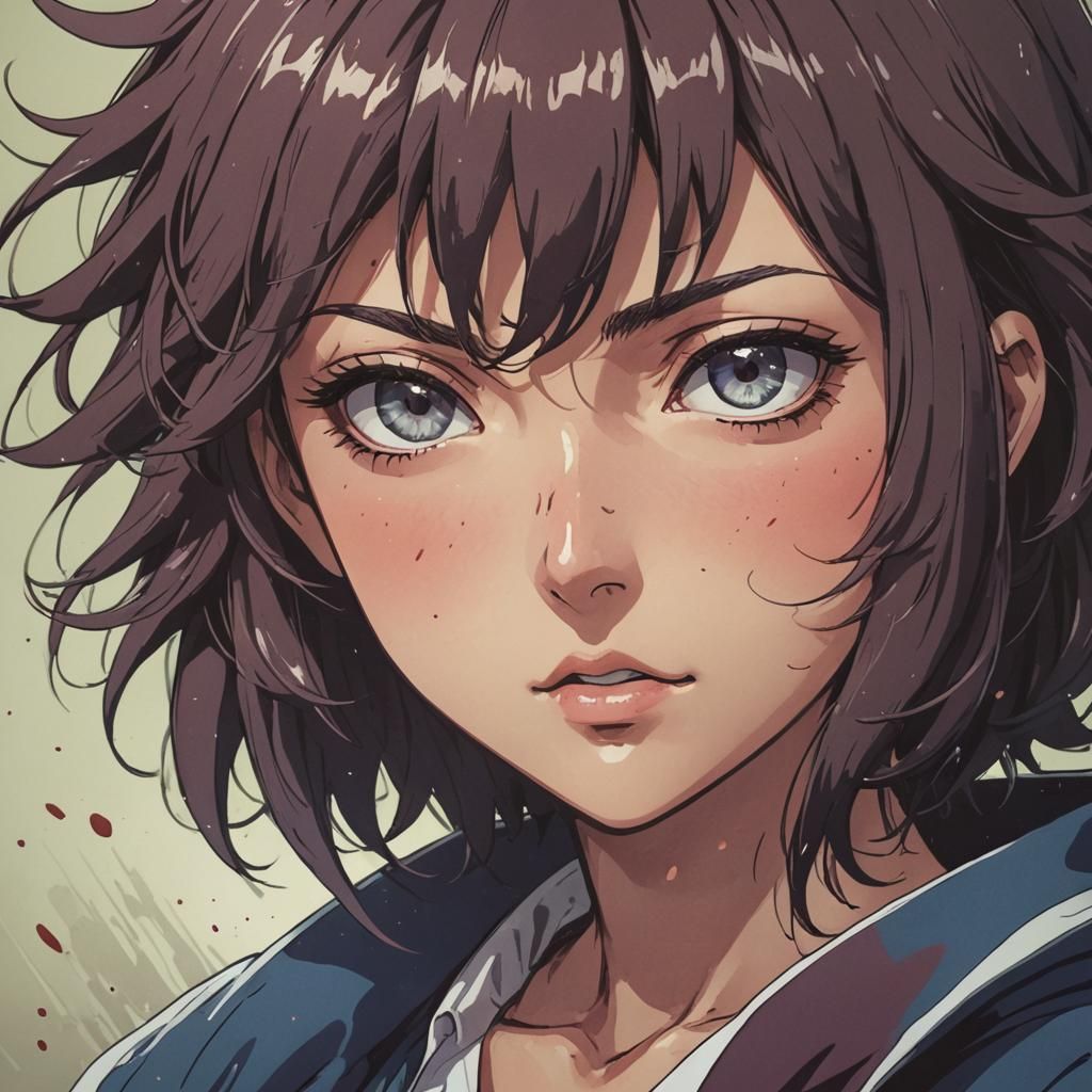 Shonen Anime Manga Scan in Studio Trigger Style