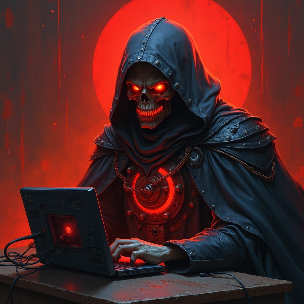 Evil Computer Operator From Hellscape