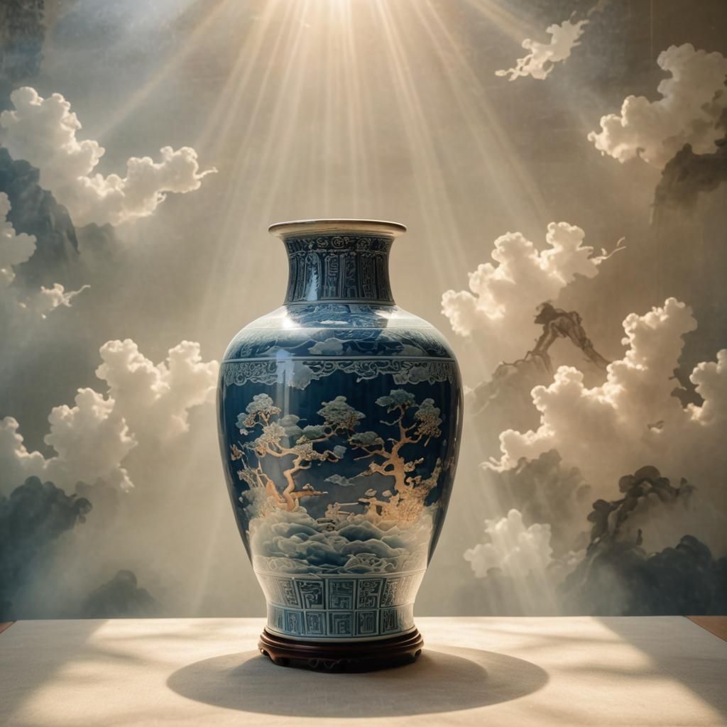 Ming Dynasty Chinese Vase in Museum